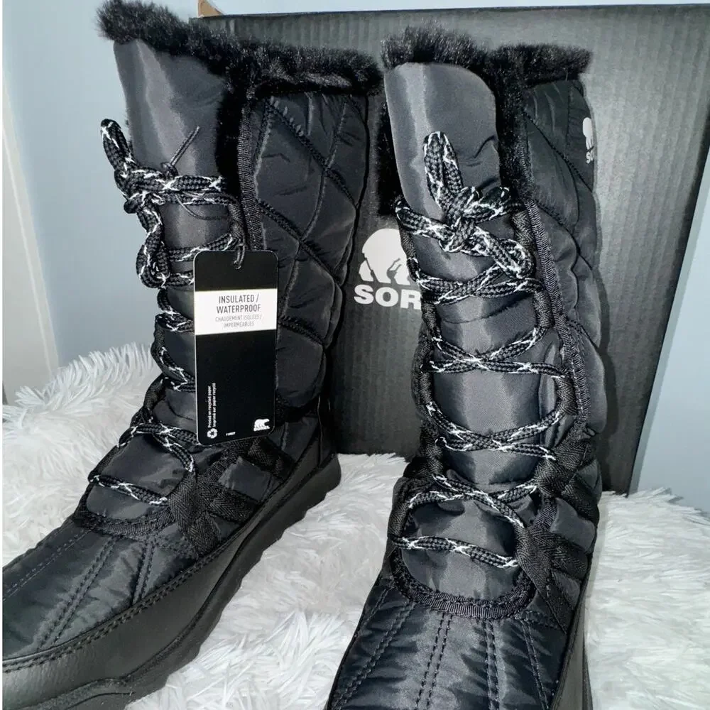 SOREL Whitney II Tall Lace Boots Size 6.5 NEW